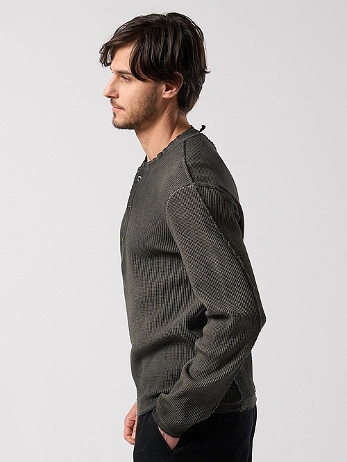 (ͽ���ʡ�9��10������ͽ��/wjk�����֥른��������/waffle henley L/S/d.charcoal