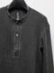 wjk�����֥른��������/waffle henley L/S/d.charcoal
