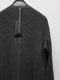 wjk�����֥른��������/waffle henley L/S/d.charcoal