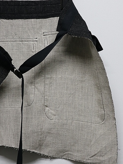 �㴰���nude:masahiko maruyama ���̡���:�ޥ��ҥ��ޥ���/WAIST APRON/Black-Ecru