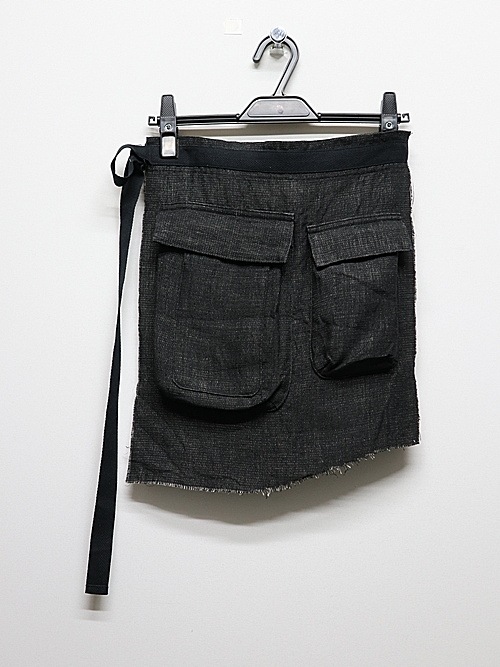 �㴰���nude:masahiko maruyama ���̡���:�ޥ��ҥ��ޥ���/WAIST APRON/Black-Ecru