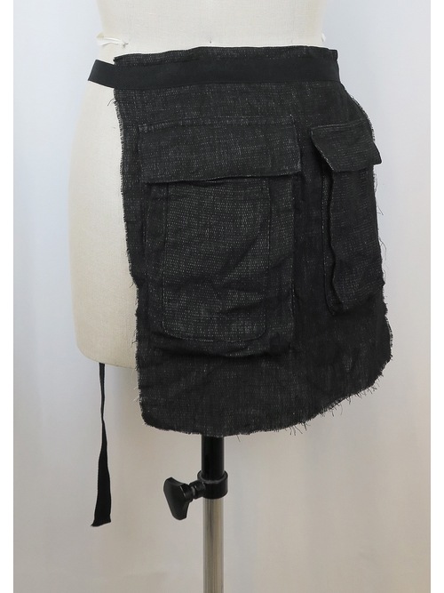 �㴰���nude:masahiko maruyama ���̡���:�ޥ��ҥ��ޥ���/WAIST APRON/Black-Ecru