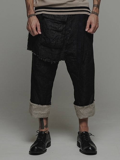 �㴰���nude:masahiko maruyama ���̡���:�ޥ��ҥ��ޥ���/WAIST APRON/Black-Ecru
