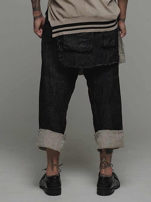 �㴰���nude:masahiko maruyama ���̡���:�ޥ��ҥ��ޥ���/WAIST APRON/Black-Ecru