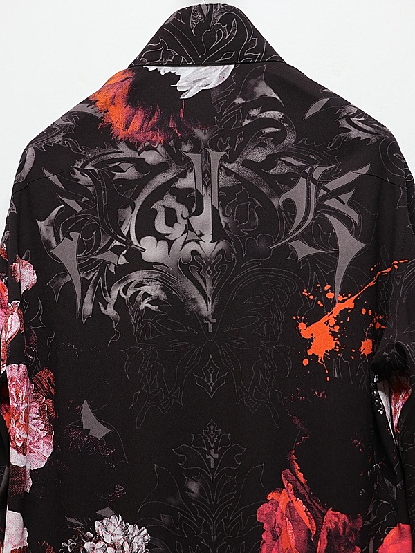 (ͽ���ʡ�10������11������ͽ��/kiryuyrik������奦����奦/Goth Flora Shirt/Black