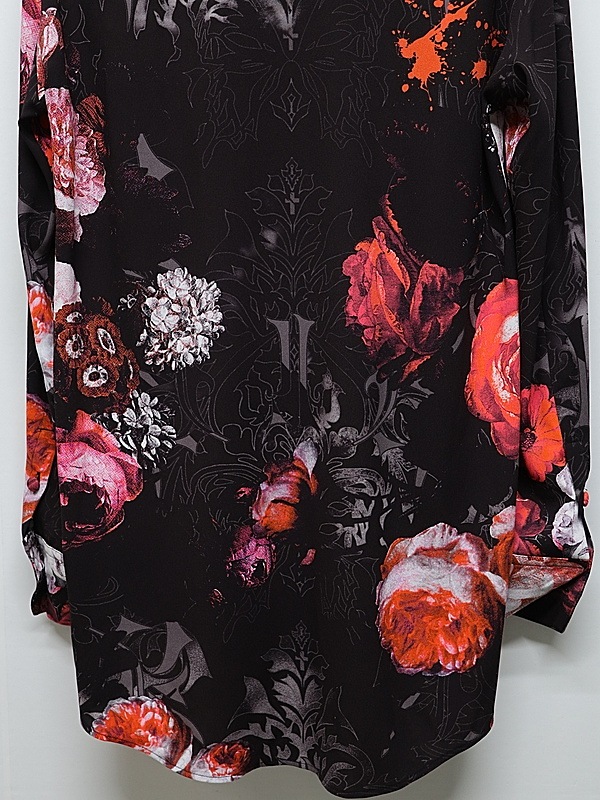 (ͽ���ʡ�10������11������ͽ��/kiryuyrik������奦����奦/Goth Flora Shirt/Black