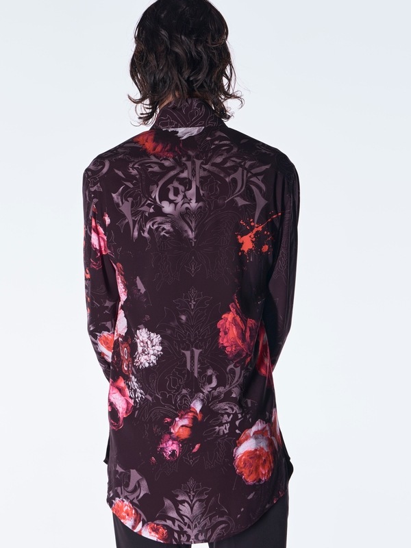 (ͽ���ʡ�10������11������ͽ��/kiryuyrik������奦����奦/Goth Flora Shirt/Black