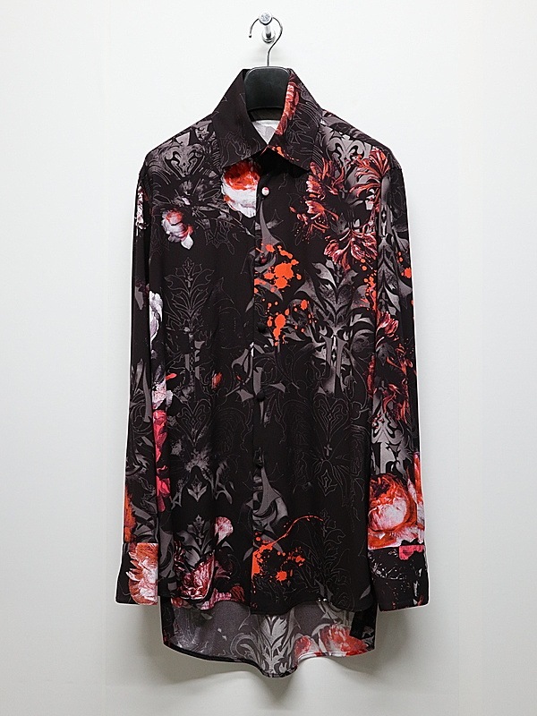 (ͽ���ʡ�10������11������ͽ��/kiryuyrik������奦����奦/Goth Flora Shirt/Black