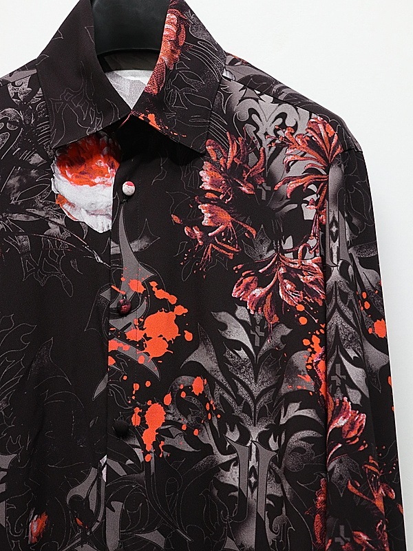 (ͽ���ʡ�10������11������ͽ��/kiryuyrik������奦����奦/Goth Flora Shirt/Black