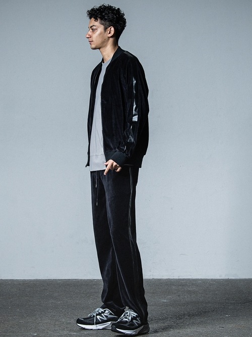 RESOUND CLOTHING���ꥵ����ɥ���������/VELOUR SIMIWIDE PT/BLACK.