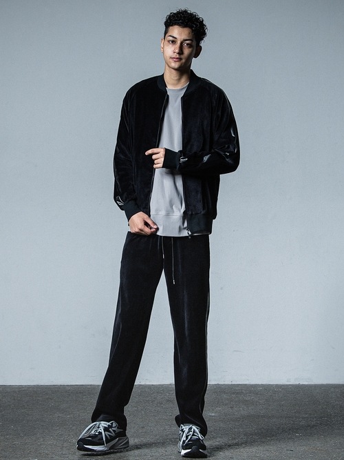 RESOUND CLOTHING���ꥵ����ɥ���������/VELOUR SIMIWIDE PT/BLACK.