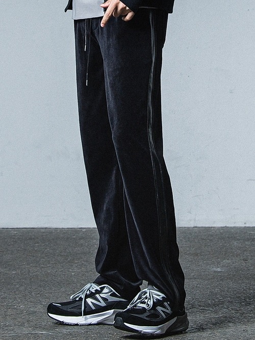 RESOUND CLOTHING���ꥵ����ɥ���������/VELOUR SIMIWIDE PT/BLACK.