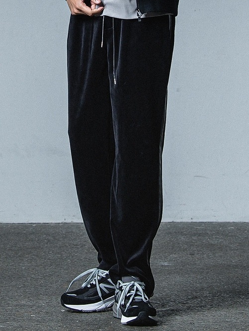 RESOUND CLOTHING���ꥵ����ɥ���������/VELOUR SIMIWIDE PT/BLACK.