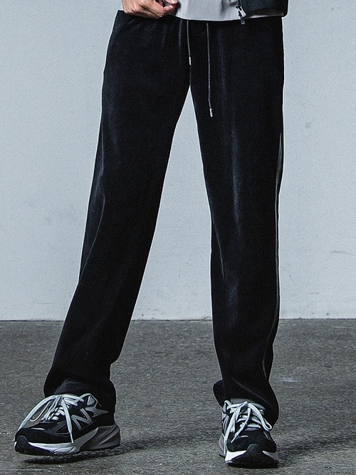 RESOUND CLOTHING���ꥵ����ɥ���������/VELOUR SIMIWIDE PT/BLACK.