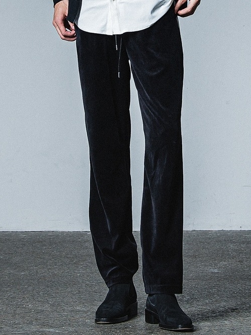 RESOUND CLOTHING���ꥵ����ɥ���������/VELOUR SIMIWIDE PT/BLACK.