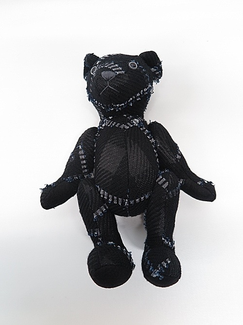 SALE50%OFF/Ground Y饦ɥ磻/Big plaid Teddy bear midium/BLACK.