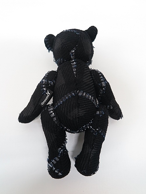 SALE50%OFF/Ground Y饦ɥ磻/Big plaid Teddy bear midium/BLACK.