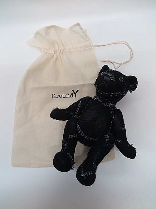 SALE50%OFF/Ground Y饦ɥ磻/Big plaid Teddy bear midium/BLACK.