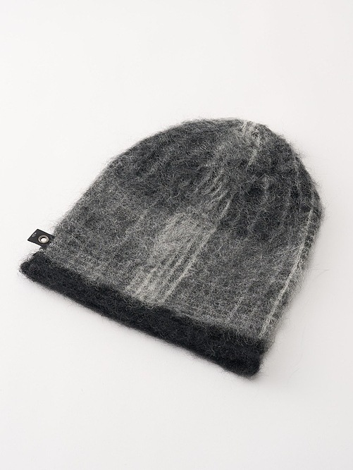 (ͽʡ1011ͽ/wjk֥른/mohair shaggy knit beanie/black check