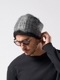(ͽʡ1011ͽ/wjk֥른/mohair shaggy knit beanie/black check