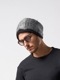 (ͽʡ1011ͽ/wjk֥른/mohair shaggy knit beanie/black check