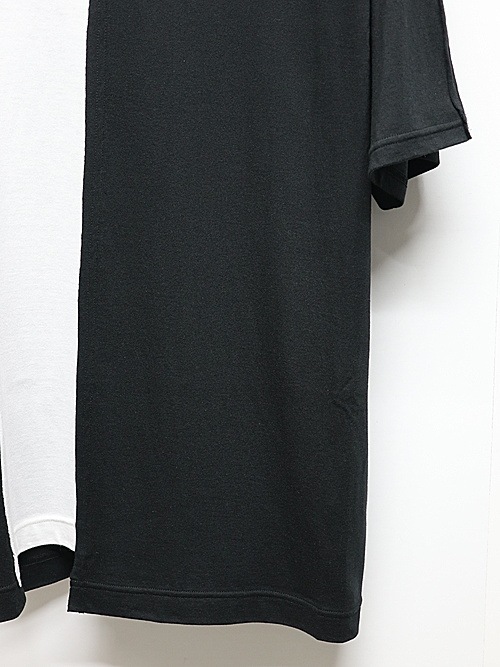 Ground Y�����饦��ɥ磻/C/MOJERSEY COMBINATION TSUJIKIRI SHORT SLEEVED T-SHIRT/BLACKWHITE