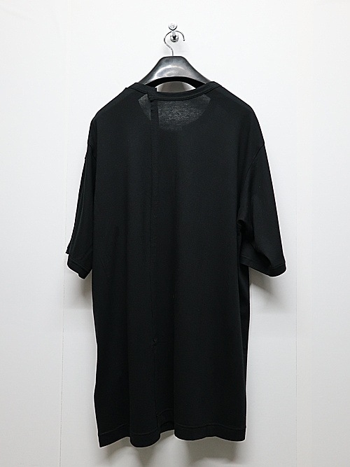Ground Y�����饦��ɥ磻/C/MOJERSEY COMBINATION TSUJIKIRI SHORT SLEEVED T-SHIRT/BLACKWHITE
