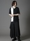 Ground Y�����饦��ɥ磻/C/MOJERSEY COMBINATION TSUJIKIRI SHORT SLEEVED T-SHIRT/BLACKWHITE