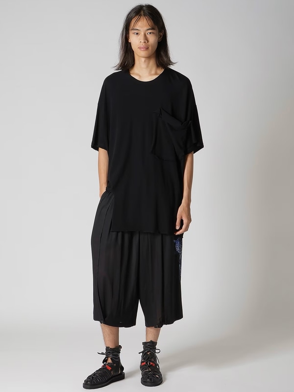 �㴰���Yohji Yamamoto���襦����ޥ��/40/��ǲ�ϥ������å�ŷ�����ե饷�ݥ��å�ȾµA/BLACK