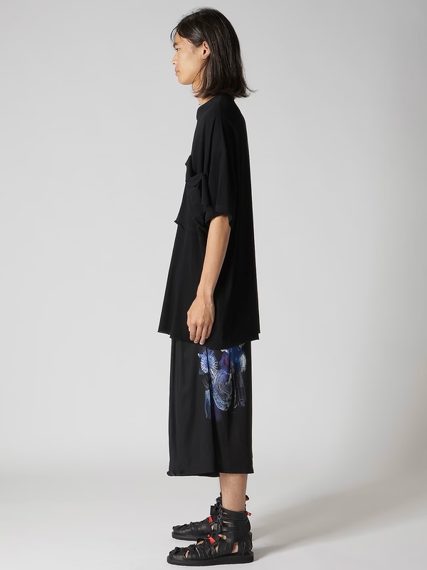 �㴰���Yohji Yamamoto���襦����ޥ��/40/��ǲ�ϥ������å�ŷ�����ե饷�ݥ��å�ȾµA/BLACK