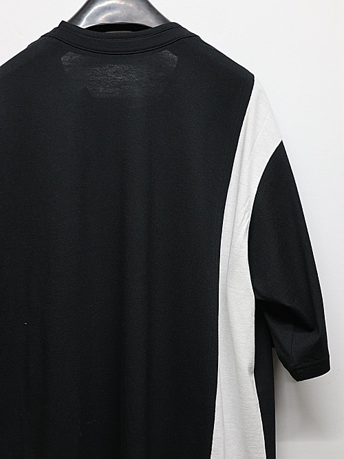 Ground Y�����饦��ɥ磻/C/MO COMBINATION JERSEY MIX T-SHIRT/WHITE