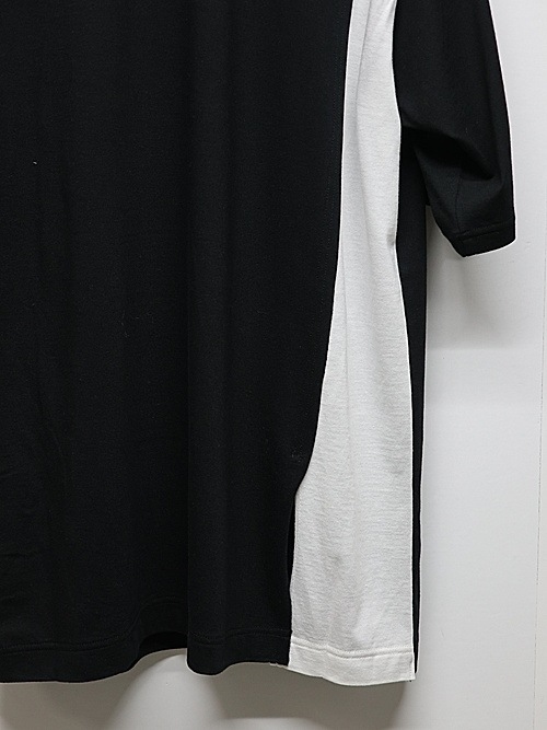 Ground Y�����饦��ɥ磻/C/MO COMBINATION JERSEY MIX T-SHIRT/WHITE