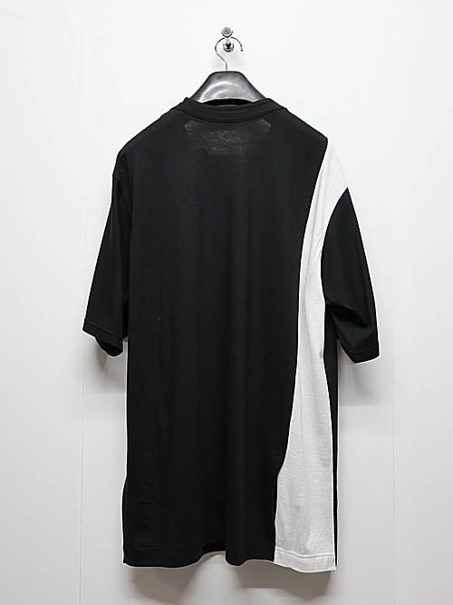Ground Y�����饦��ɥ磻/C/MO COMBINATION JERSEY MIX T-SHIRT/WHITE