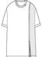 Ground Y�����饦��ɥ磻/C/MO COMBINATION JERSEY MIX T-SHIRT/WHITE
