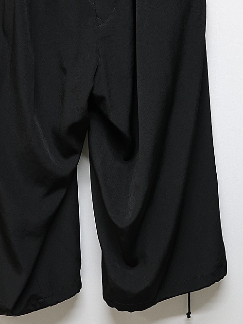 Ground Y�����饦��ɥ磻/TA/PE CREPE DE CHINE BALLOON PANTS/BLACK