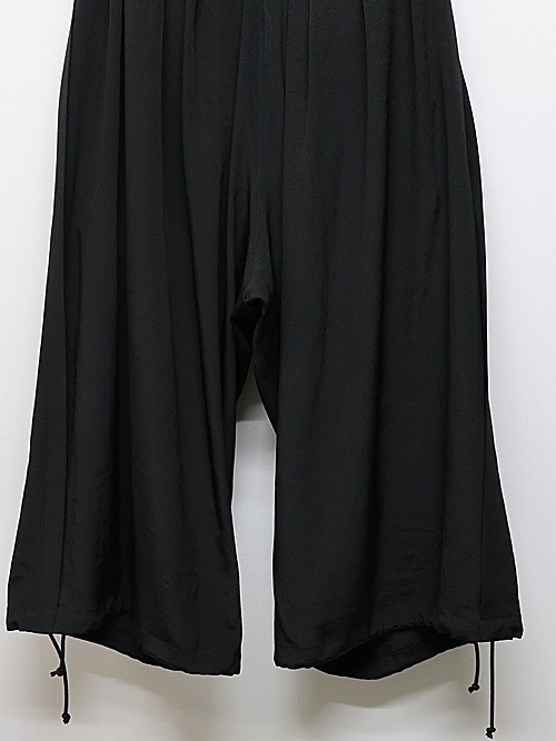 Ground Y�����饦��ɥ磻/TA/PE CREPE DE CHINE BALLOON PANTS/BLACK