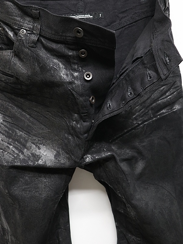JULIUS����ꥦ��/8oz DENIM TROUSERS1/LUSTER BLACK