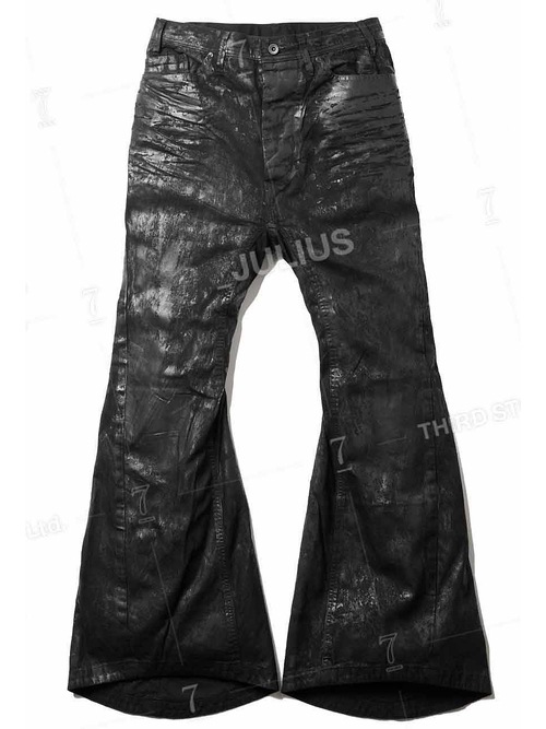 JULIUS����ꥦ��/8oz DENIM TROUSERS1/LUSTER BLACK