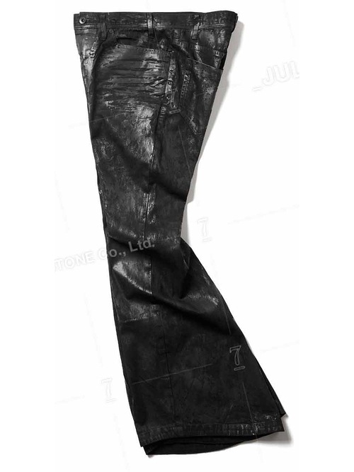 JULIUS����ꥦ��/8oz DENIM TROUSERS1/LUSTER BLACK