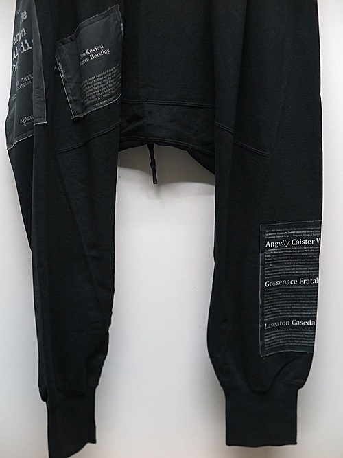 �㴰���nude:masahiko maruyama ���̡���:�ޥ��ҥ��ޥ���/DROP CROTCH SWEAT PANTS w/PRINTED PATCHES/Black