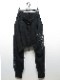 �㴰���nude:masahiko maruyama ���̡���:�ޥ��ҥ��ޥ���/DROP CROTCH SWEAT PANTS w/PRINTED PATCHES/Black