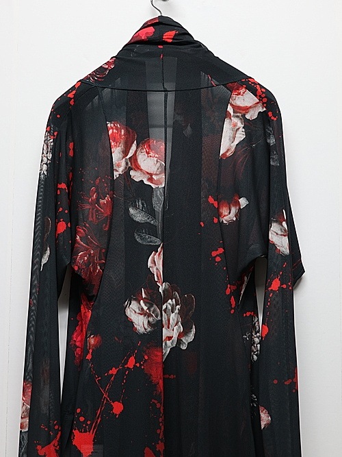 (ͽ���ʡ�5��6������ͽ��/kiryuyrik������奦����奦/Flora Mesh Dolman Sleeve Cardigan/Black