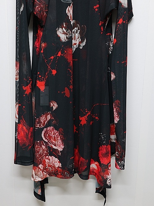 (ͽ���ʡ�5��6������ͽ��/kiryuyrik������奦����奦/Flora Mesh Dolman Sleeve Cardigan/Black