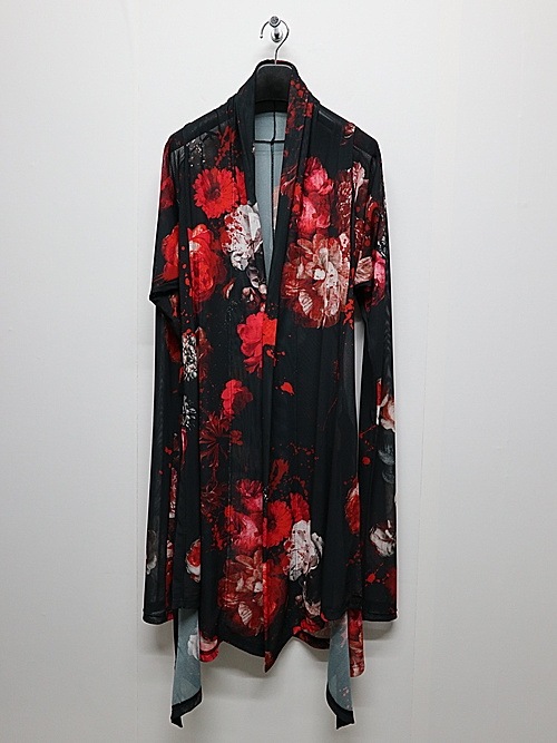 (ͽ���ʡ�5��6������ͽ��/kiryuyrik������奦����奦/Flora Mesh Dolman Sleeve Cardigan/Black