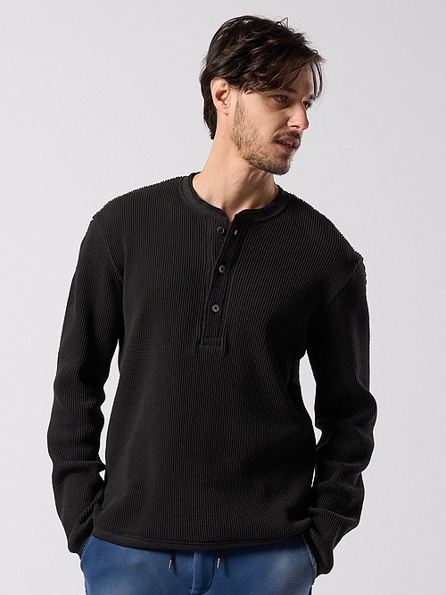 (ͽ���ʡ�9��10������ͽ��/wjk�����֥른��������/waffle henley L/S/black