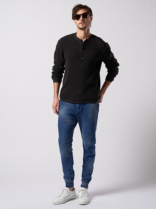 (ͽ���ʡ�9��10������ͽ��/wjk�����֥른��������/waffle henley L/S/black