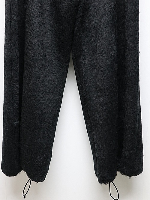 LAD MUSICIANå ߥ塼/SHAGGY SWEAT WIDE FLARE PANTS/BLACK