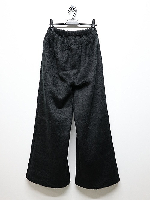 LAD MUSICIANå ߥ塼/SHAGGY SWEAT WIDE FLARE PANTS/BLACK