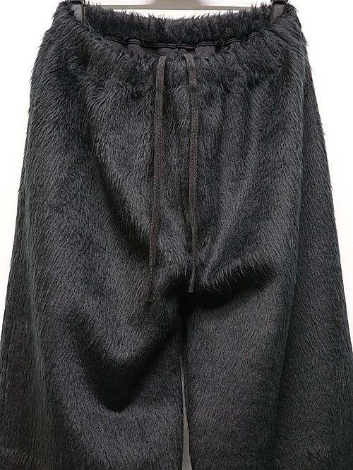 LAD MUSICIANå ߥ塼/SHAGGY SWEAT WIDE FLARE PANTS/BLACK