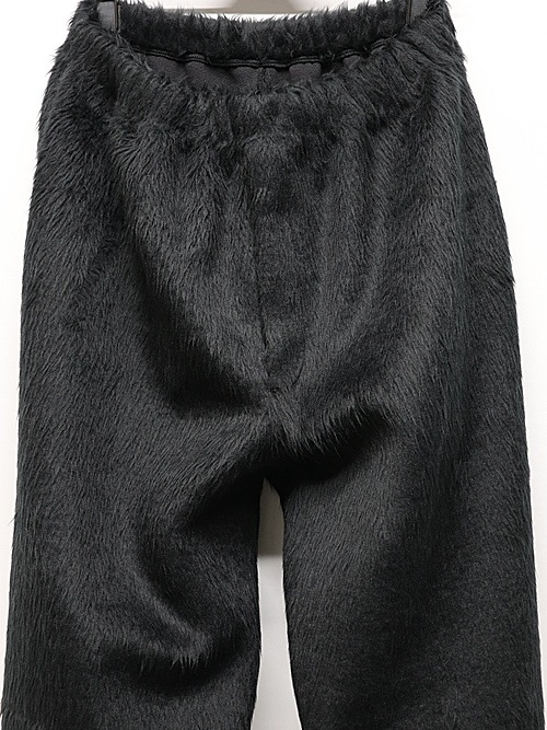 LAD MUSICIANå ߥ塼/SHAGGY SWEAT WIDE FLARE PANTS/BLACK